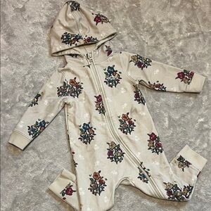 Kith RT: $70 Floral Cream Kids One Piece Coverall size 12-18 months
